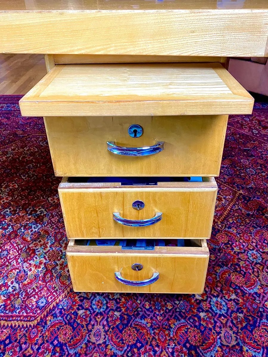 Art Deco Boomerang Desk, 1940s