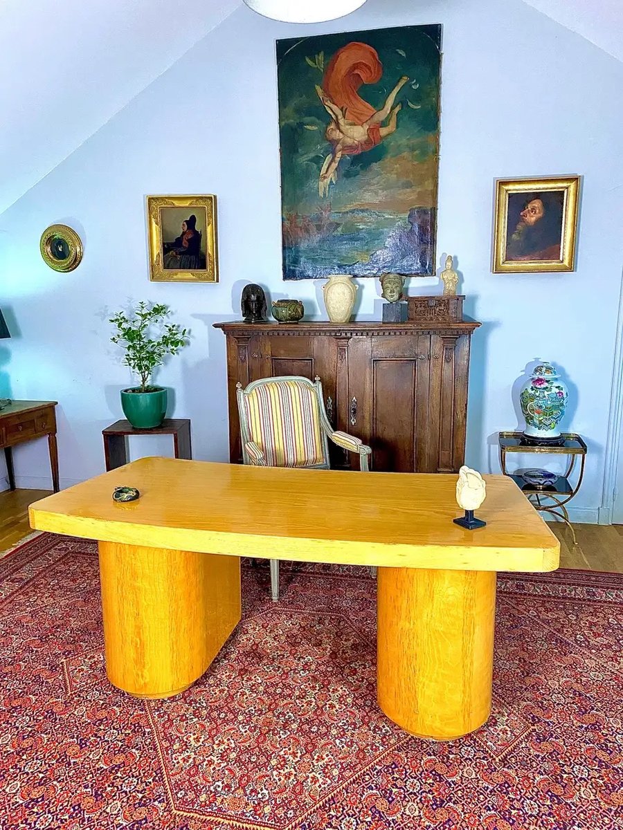 Art Deco Boomerang Desk, 1940s