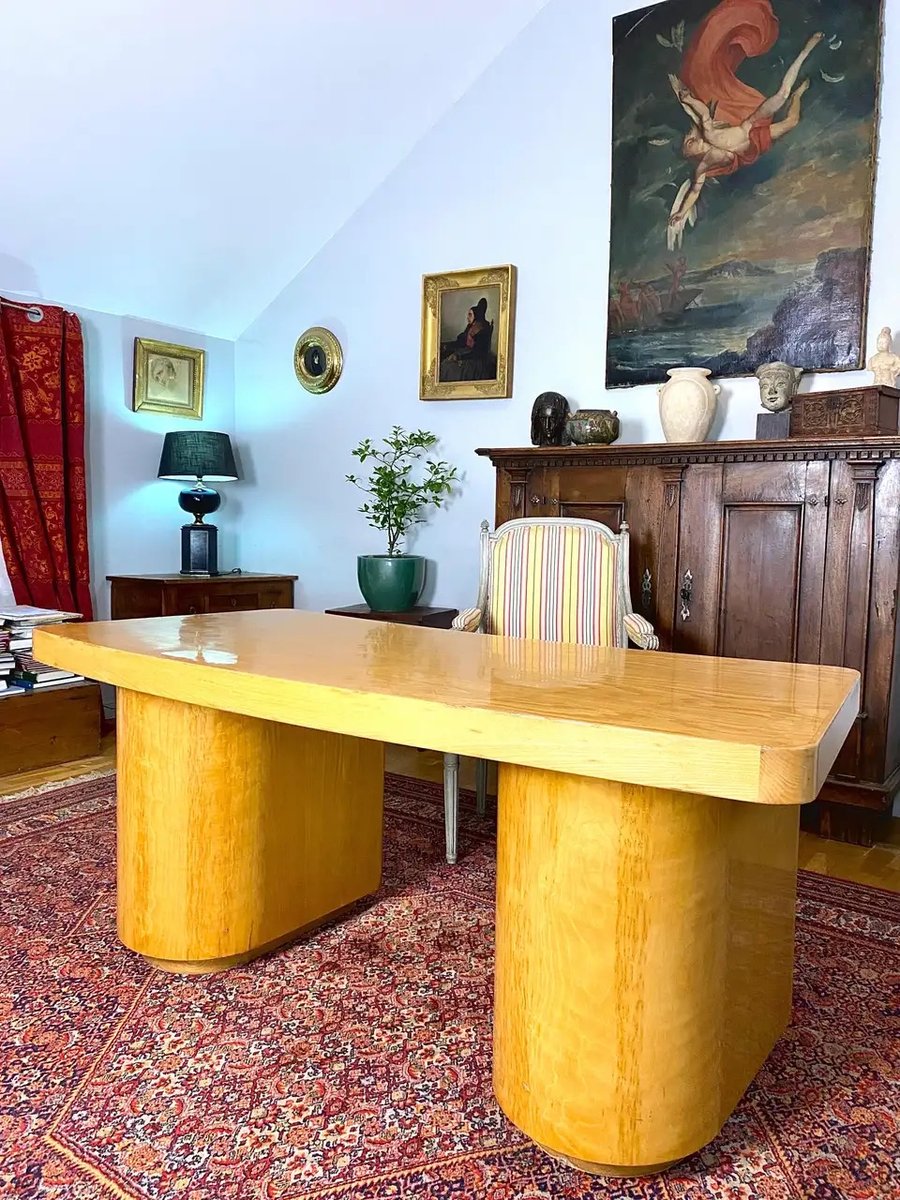 Art Deco Boomerang Desk, 1940s