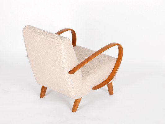 Art Deco Boucle Lounge Chair by Jindřich Halabala for UP Závody, 1930s-TW-1087145