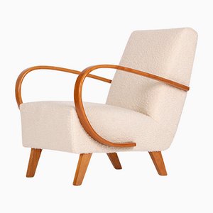 Art Deco Boucle Lounge Chair by Jindřich Halabala for UP Závody, 1930s-TW-1087145