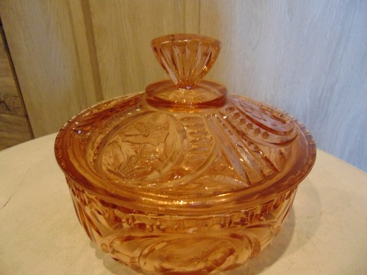 Art Deco Bowl or Chocolate Box with Lid-CAQ-1368131