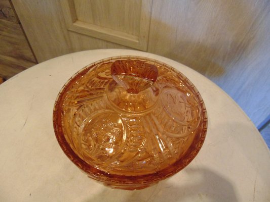 Art Deco Bowl or Chocolate Box with Lid-CAQ-1368131