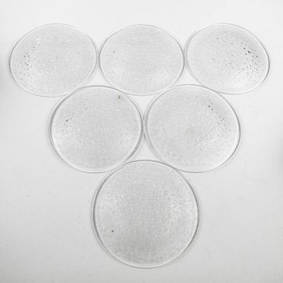 Art Deco Bowls from Ząbkowice Glassworks, 1970s, Set of 6-BKO-1824754