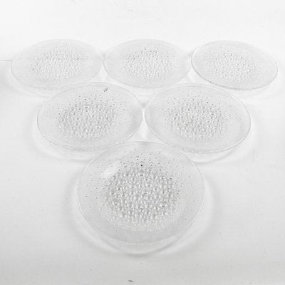 Art Deco Bowls from Ząbkowice Glassworks, 1970s, Set of 6-BKO-1824754