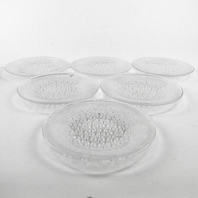 Art Deco Bowls from Ząbkowice Glassworks, 1970s, Set of 6-BKO-1824754