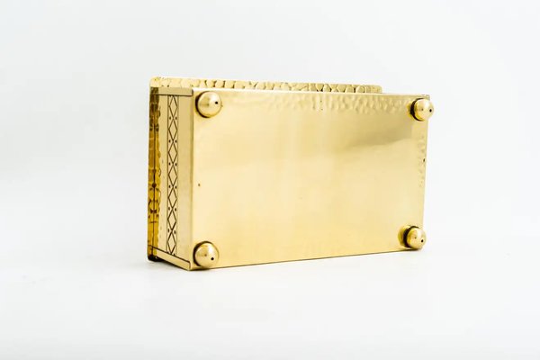 Art Deco Box in Brass, 1920s-SPD-1229095