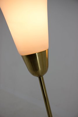 Art Deco Brass and Glass Floor Lamp, 1940s-TZ-703073