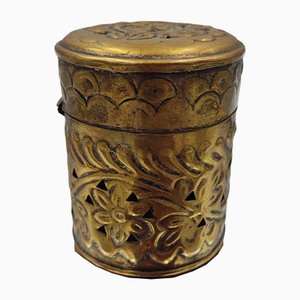 Art Deco Brass Container, 1920s-CAQ-1794954