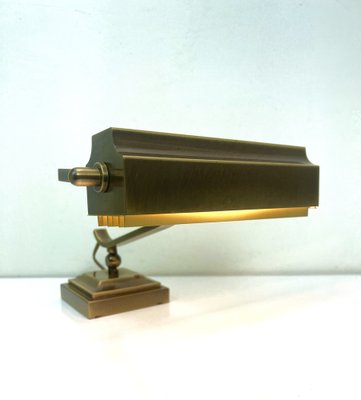 Art Deco Brass Desk Lamp, 1950s-WZZ-1453596