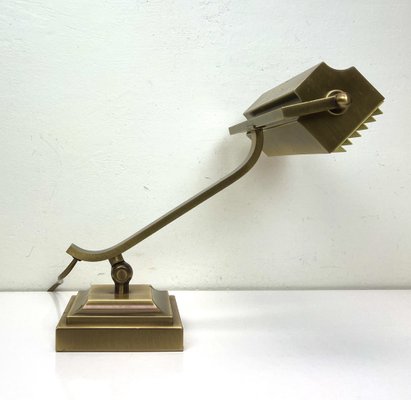 Art Deco Brass Desk Lamp, 1950s-WZZ-1453596