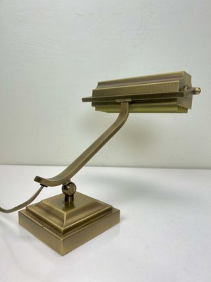 Art Deco Brass Desk Lamp, 1950s-WZZ-1453596