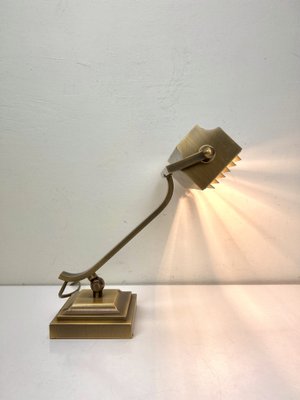 Art Deco Brass Desk Lamp, 1950s-WZZ-1453596