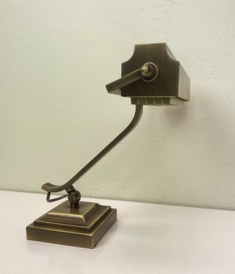 Art Deco Brass Desk Lamp, 1950s-WZZ-1453596