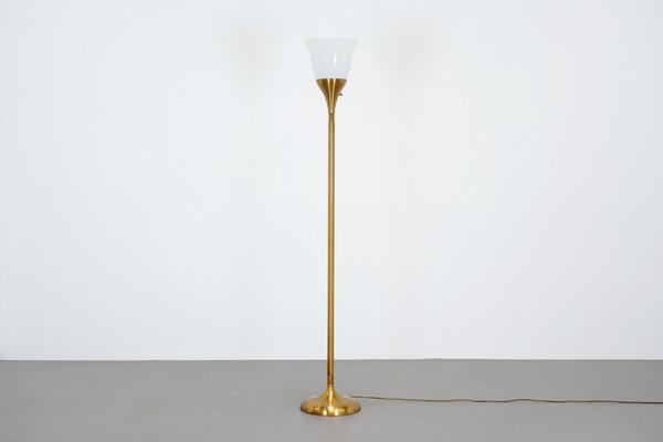 Art Deco Brass Floor Lamp, 1980s-WCH-1705309