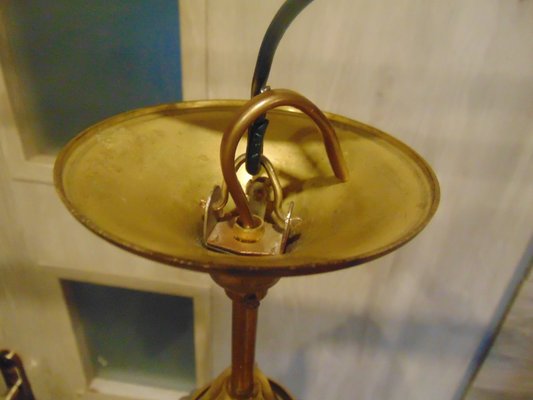 Art Deco Brass Lamp-CAQ-1131141