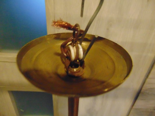 Art Deco Brass Lamp-CAQ-1017701