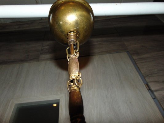 Art Deco Brass Lamp-CAQ-1187714