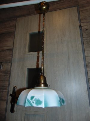 Art Deco Brass Lamp-CAQ-1187714