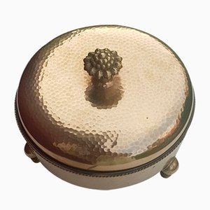 Art Deco Brass Lidded Box from Munich Workshops, 1925-QDP-1367186