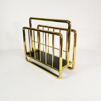 Art Deco Brass Newspaper Rack, Germany, 1950s-ZTG-2023385