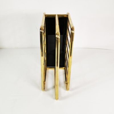 Art Deco Brass Newspaper Rack, Germany, 1950s-ZTG-2023385