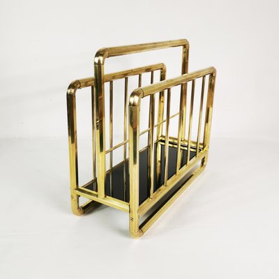 Art Deco Brass Newspaper Rack, Germany, 1950s-ZTG-2023385