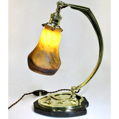 Art Deco Brass Table Lamp, 1910s-VDW-961511