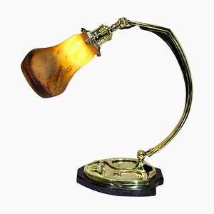 Art Deco Brass Table Lamp, 1910s-VDW-961511