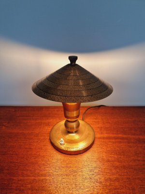 Art Deco Brass Table Lamp, 1920s-FAX-1750464