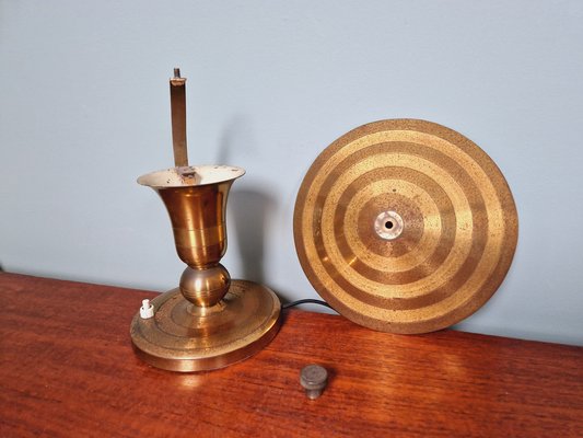 Art Deco Brass Table Lamp, 1920s-FAX-1750464