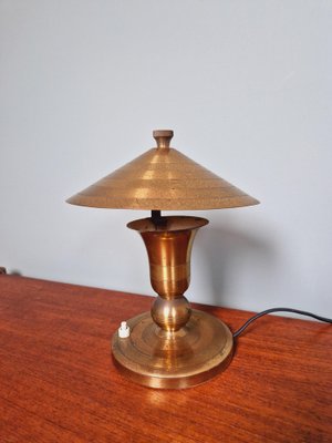 Art Deco Brass Table Lamp, 1920s-FAX-1750464