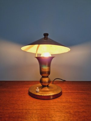 Art Deco Brass Table Lamp, 1920s-FAX-1750464