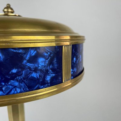 Art Deco Brass Table Lamp, 1930s-TZ-1017903