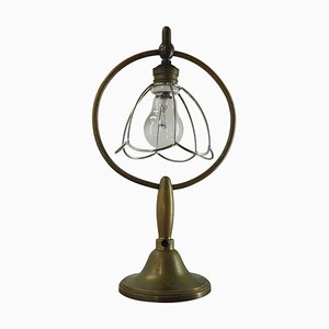 Art Deco Brass Table Lamp, 1930s-TZ-865513