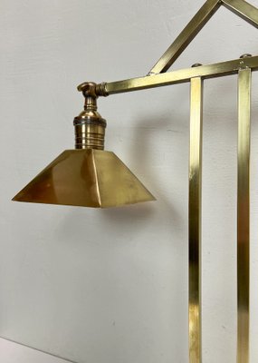 Art Deco Brass Twin Desk Lamp, 1940s-WZZ-1814446