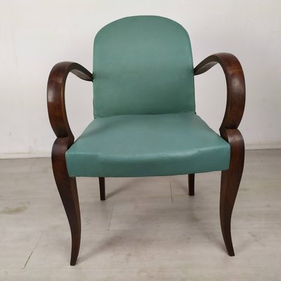 Art Deco Bridge Armchairs, Set of 5-EAD-1138817