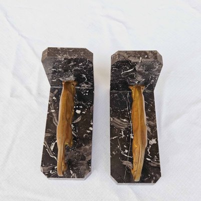 Art Deco Bronze Bookends, Set of 2-AWH-1748068