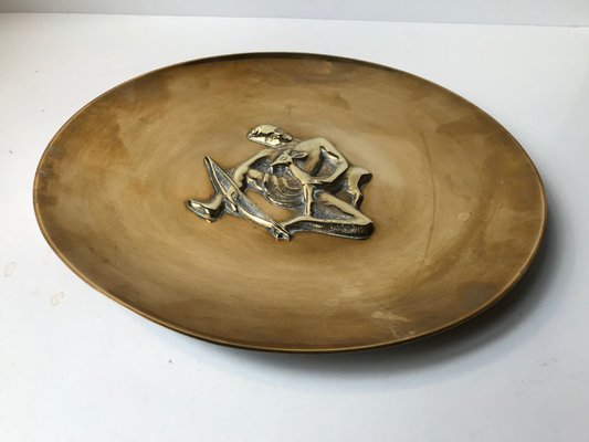 Art Deco Bronze Bowl by N. Dam Ravn for Nordisk Malm, 1930s-LCR-583616