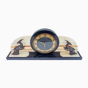 Art Deco Bronze Cabinet Clock-FSD-1259262