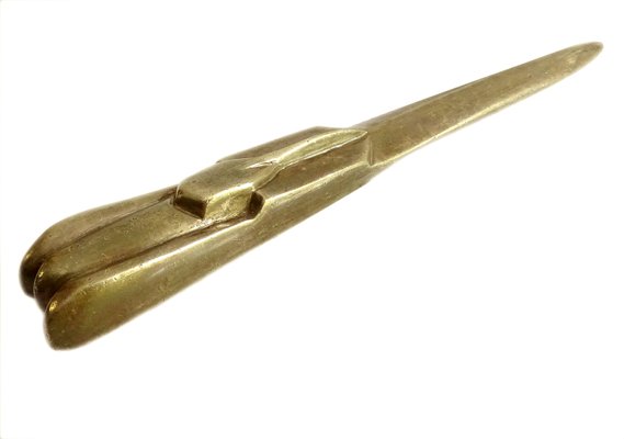 Art Deco Bronze Car Shaped Letter Opener, 1930s-GUT-2017216