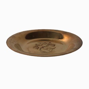 Art Deco Bronze Dish from Ægte Ildfast, 1930s-LCR-583615