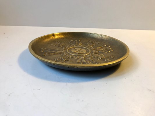 Art Deco Bronze Dish with Four Clover, 1930s-LCR-807627