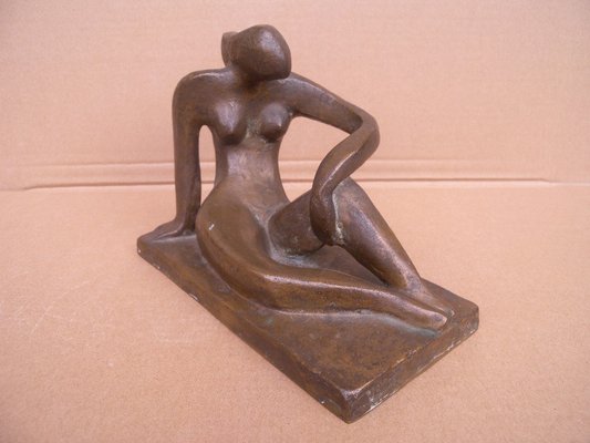 Art Deco Bronze Figure Sculpture by Joel & Jan Martel, 1930s-FEO-1786931