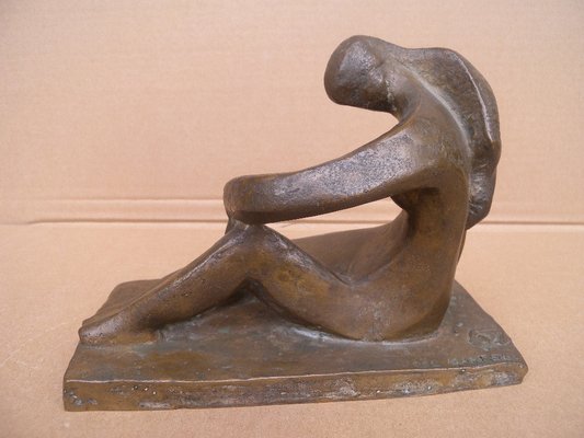 Art Deco Bronze Figure Sculpture by Joel & Jan Martel, 1930s-FEO-1786931