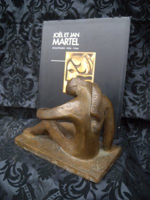 Art Deco Bronze Figure Sculpture by Joel & Jan Martel, 1930s-FEO-1786931