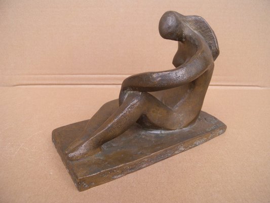 Art Deco Bronze Figure Sculpture by Joel & Jan Martel, 1930s-FEO-1786931