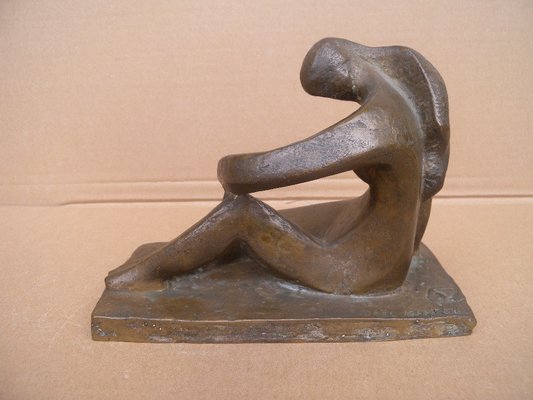 Art Deco Bronze Figure Sculpture by Joel & Jan Martel, 1930s-FEO-1786931