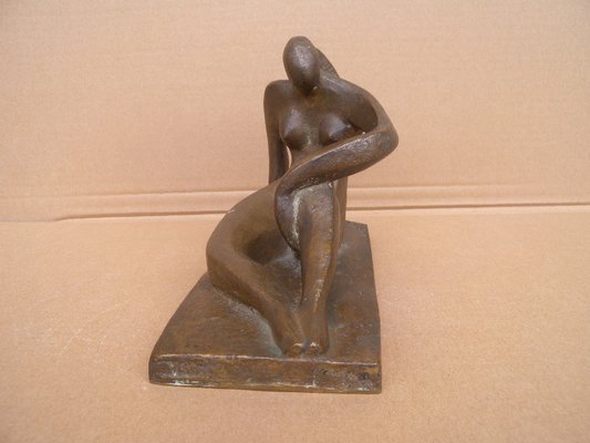 Art Deco Bronze Figure Sculpture by Joel & Jan Martel, 1930s-FEO-1786931