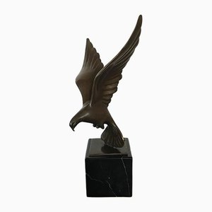 Art Deco Bronze Flying Pigeon Statue from Coenrad, the Netherlands, 1930s-DVX-1196331